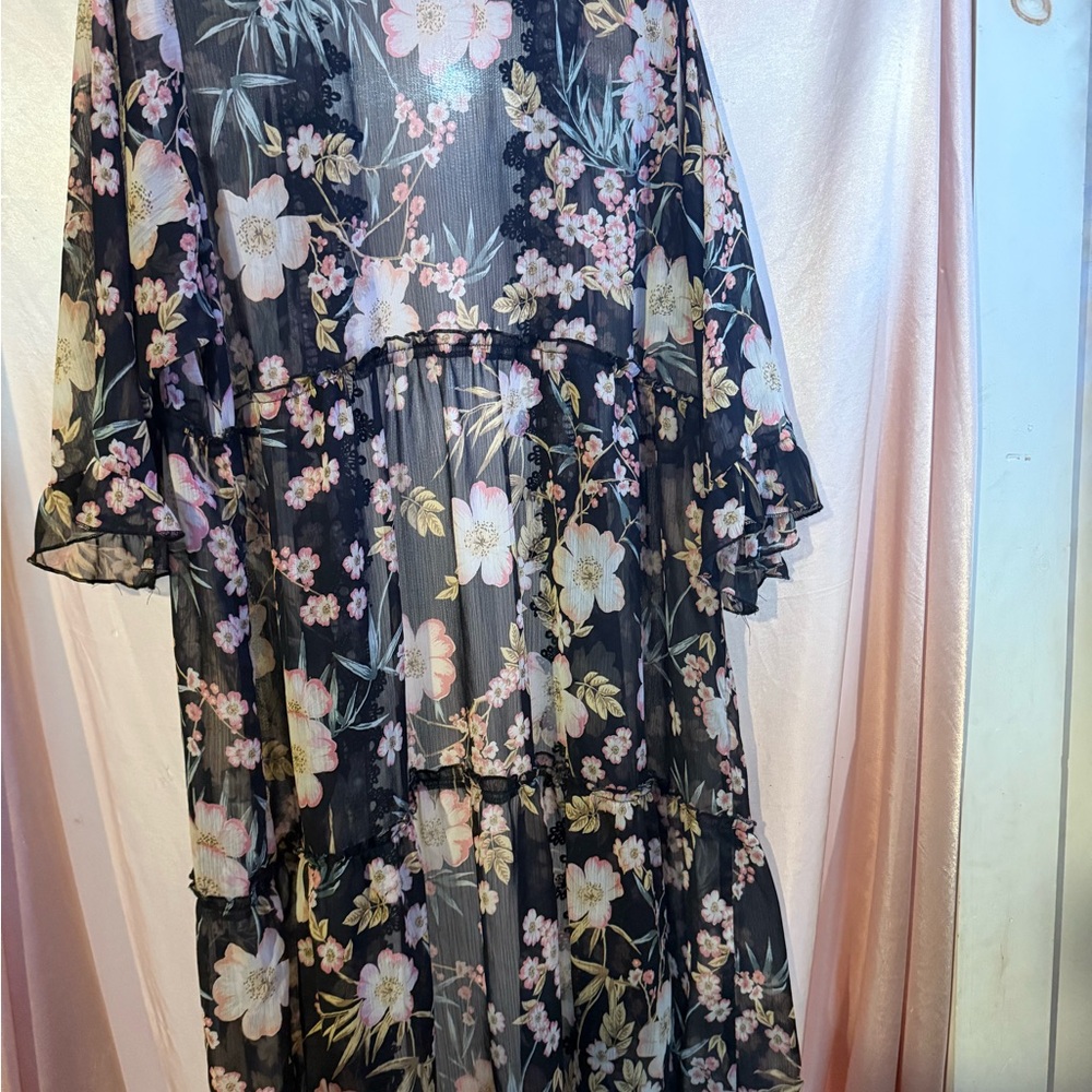 Self Esteem Pink Flutter Sleeve Sundress